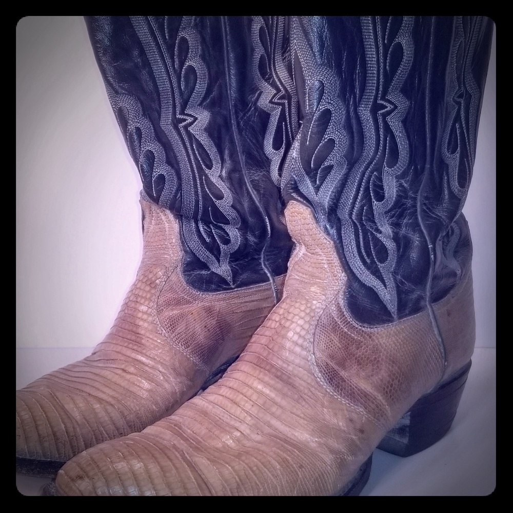 Tony Lama Black Label cowboy boots 10 1/2 D